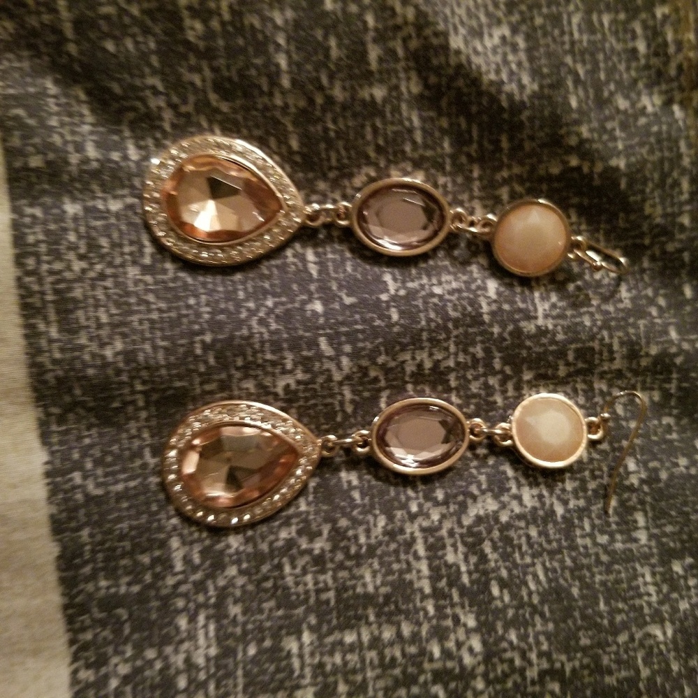 Rose gold earrings